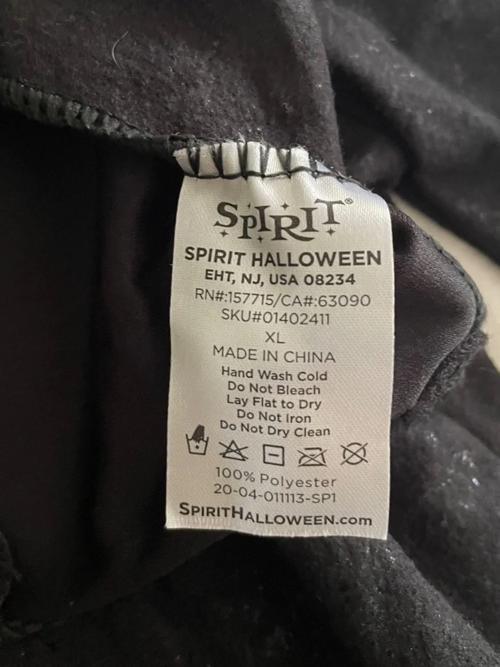 Spirit halloween costume